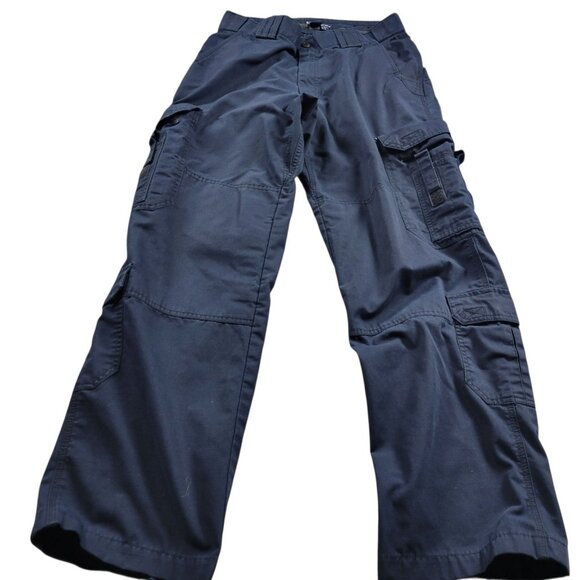 5.11 Tactical Pants Mens 32x32 Blue Cargo Work Utility Ripstop Stretch - Picture 1 of 6